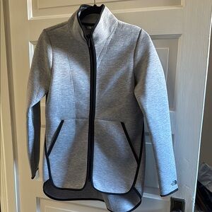 North Face gray zip up sweatshirt/jacket. Like new